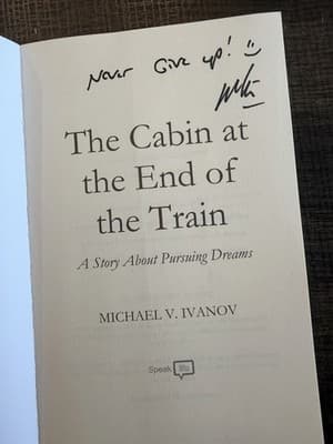 Michael V. Ivanov The Cabin at the End of the Train Paperback Signed 2022 - Thumbnail 2