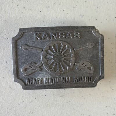 Rayel Limited Inc. Kansas Army National Guard Militaria Belt Buckle