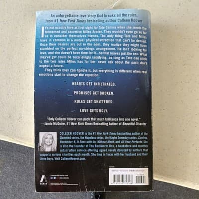 Colleen Hoover Ugly Love Trade PB 1st Ed 2014 Atria Books Contemporary Romance - Thumbnail 3