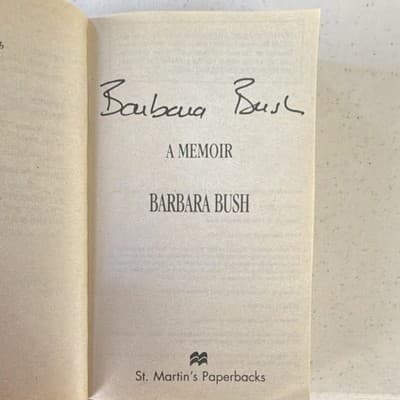 Barbara Bush Barbara Bush: A Memoir Paperback St. Martin's 1995 - Thumbnail 2