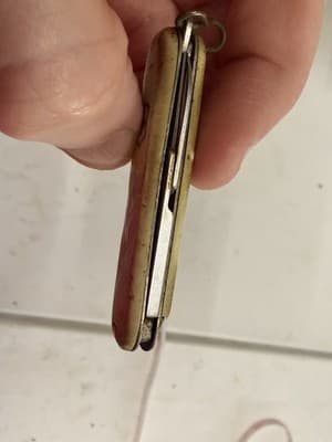 Victorinox Swatch Pocketknife Stainless Steel Blade Plastic Handle Beige - Thumbnail 3