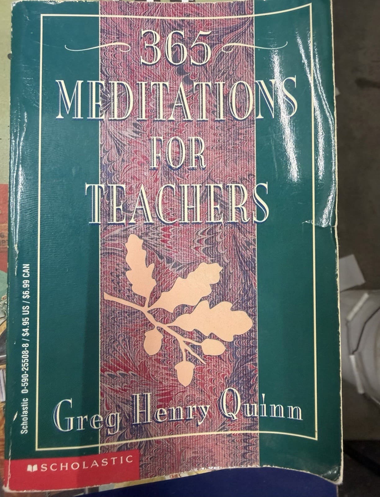 365 Meditations for Teachers Paperback Greg Henry Quinn Scholastic 1995 1st Ed