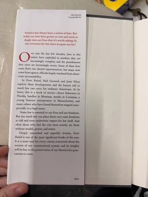 Neil Gorsuch Janie Nitze Over Ruled Hardcover 1st Ed 2024 HarperCollins - Thumbnail 4
