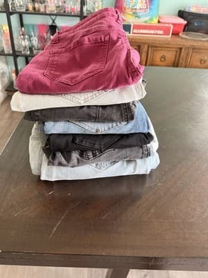 Women’s Size 9 Lot Jeans & Pants Denim Solid Casual Assorted Colors - Thumbnail 5
