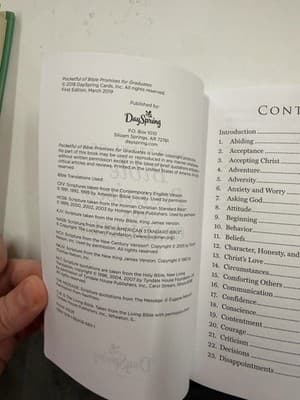 Bible Promises for Graduates Christian Pocket Booklet - Thumbnail 2