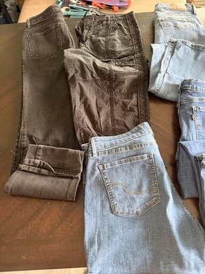 Women’s Size 9 Lot Jeans & Pants Denim Solid Casual Assorted Colors - Thumbnail 2