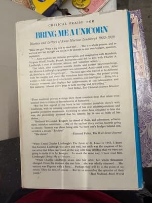 Anne Morrow Lindbergh Hour of Gold Hour of Lead Hardcover Harcourt 1973 DJ - Thumbnail 3
