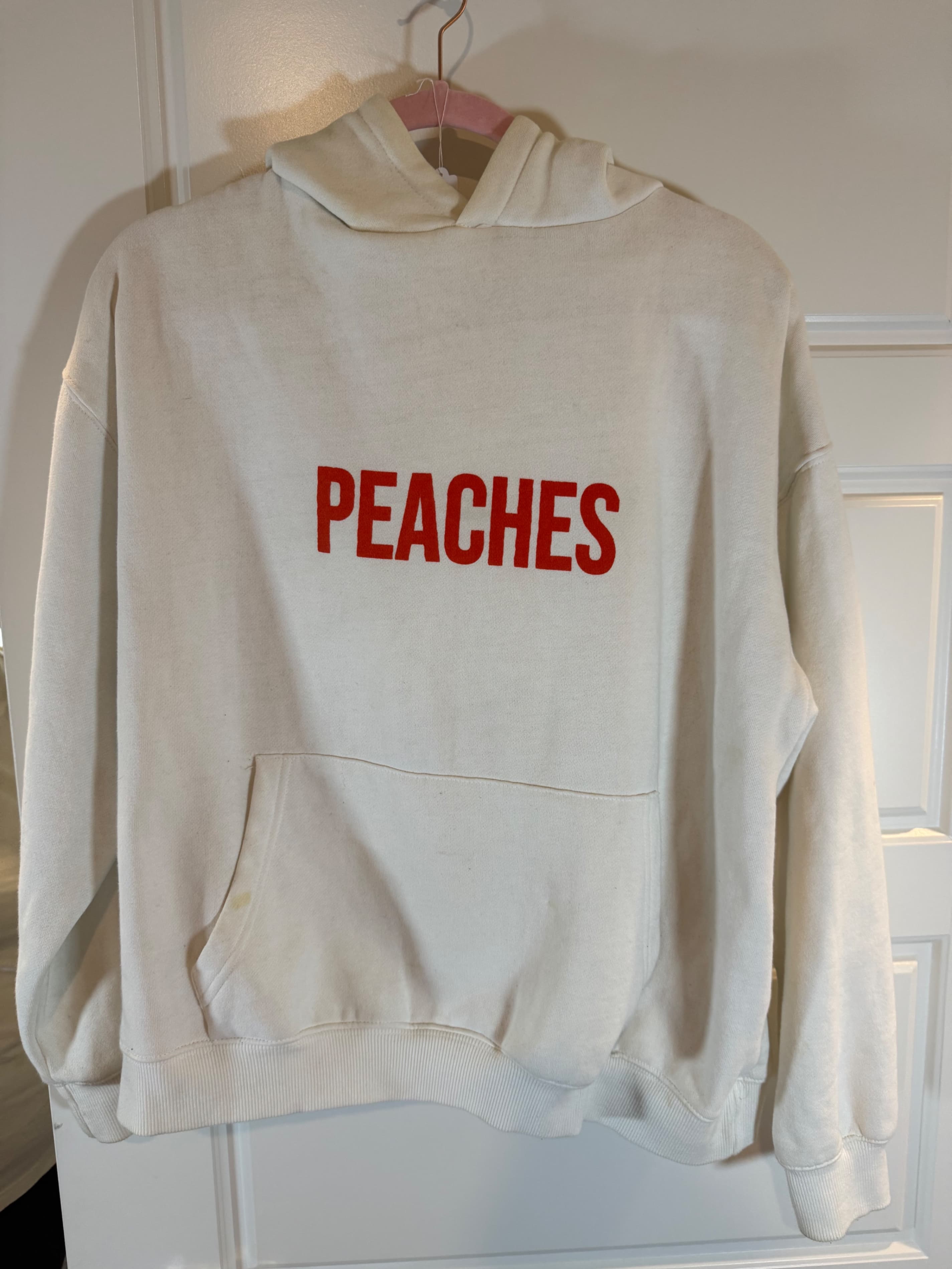 Peaches Graphic Hoodie with Front Pocket - Image 1