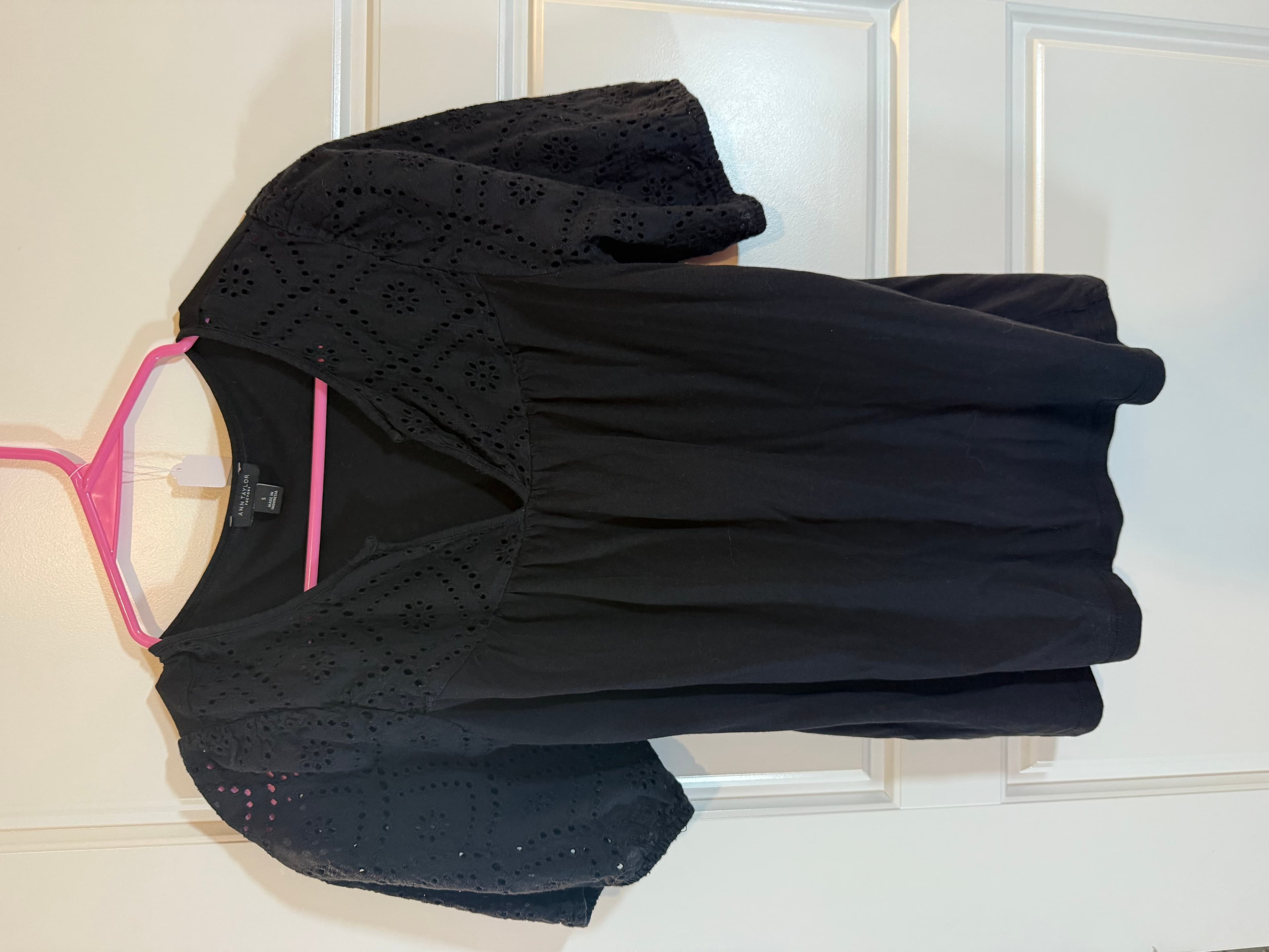 Ann Taylor Factory Black Top Size S - Thumbnail 3