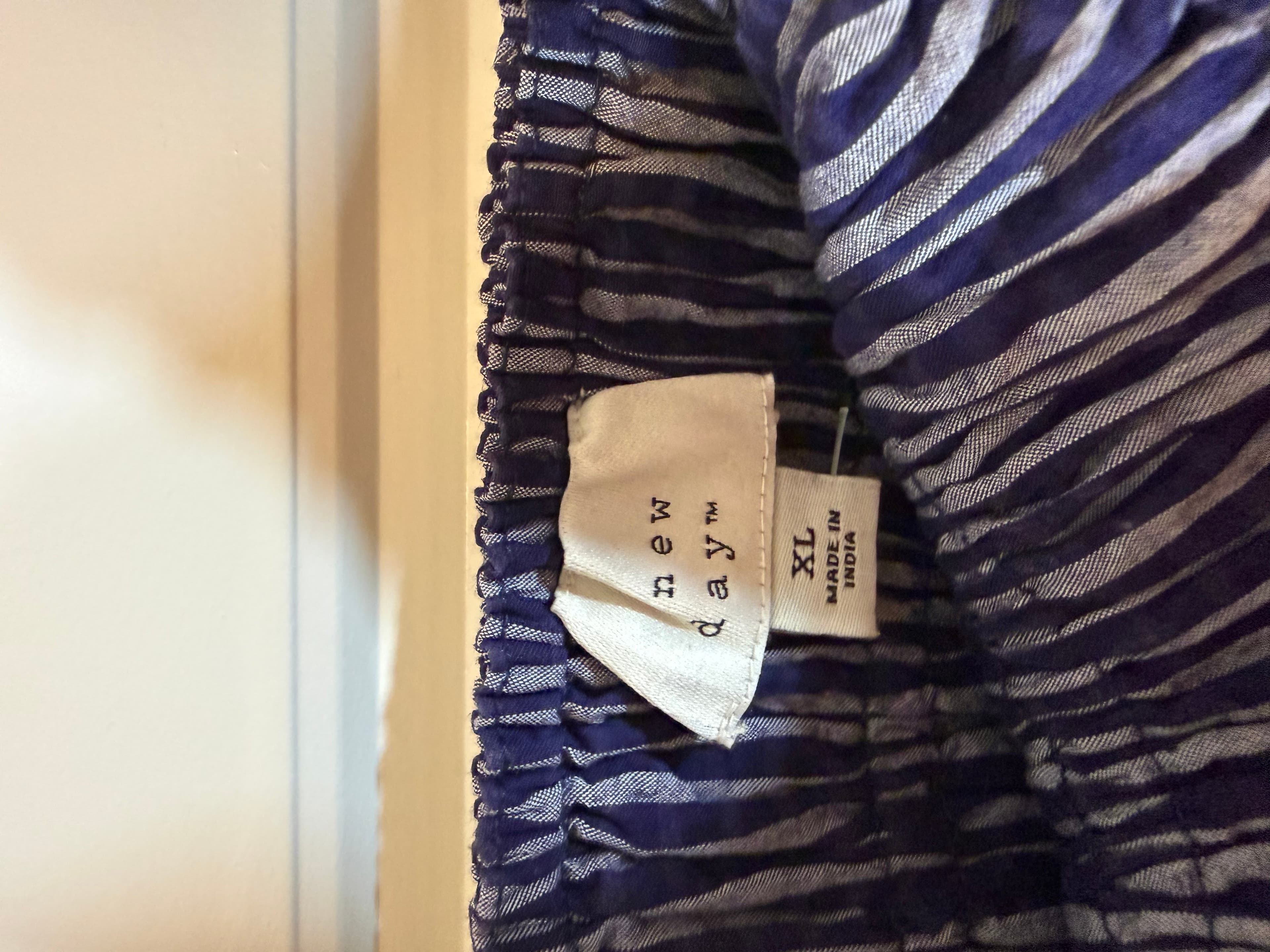 A New Day Blue Striped Maxi Dress XL - Thumbnail 2
