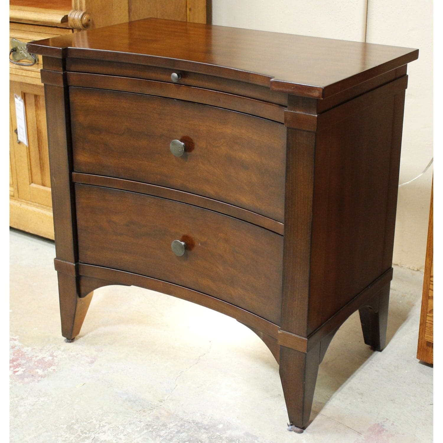 Hooker Furniturer 2 Drawer Nightstand w/Pullout & Light - Thumbnail 3