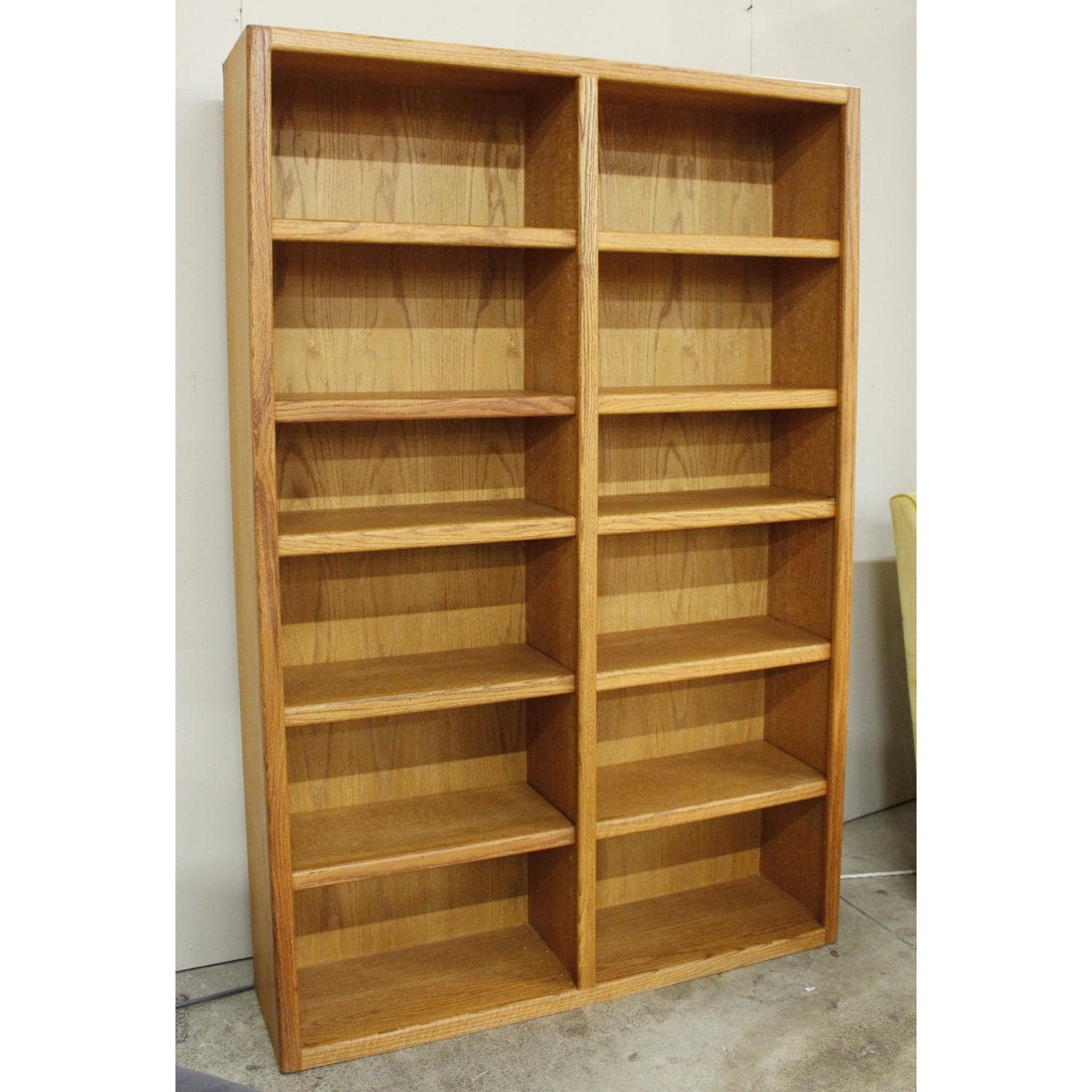 Oak 6' Double Bookcase - Oak - Thumbnail 3