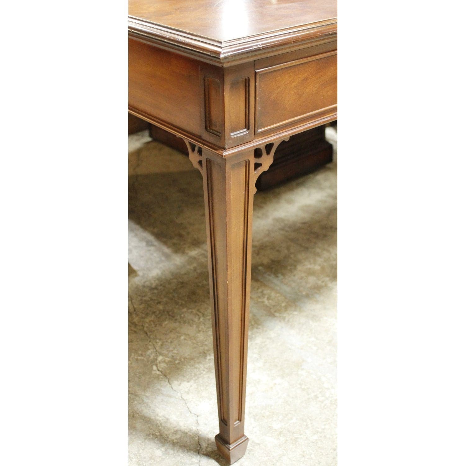 Drexel Patterned Burl Veneer Writing Desk - Thumbnail 6
