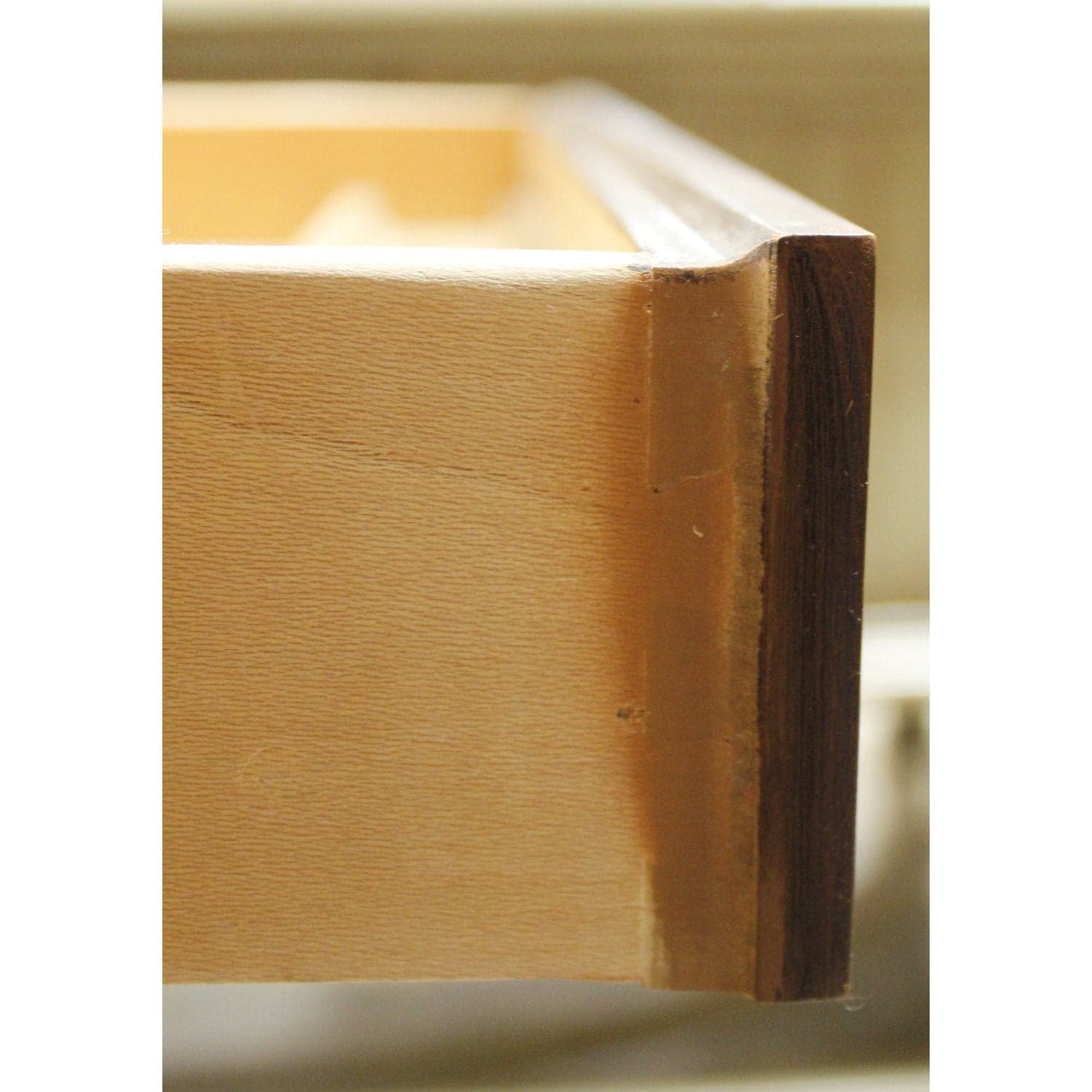 Drexel Patterned Burl Veneer Writing Desk - Thumbnail 7