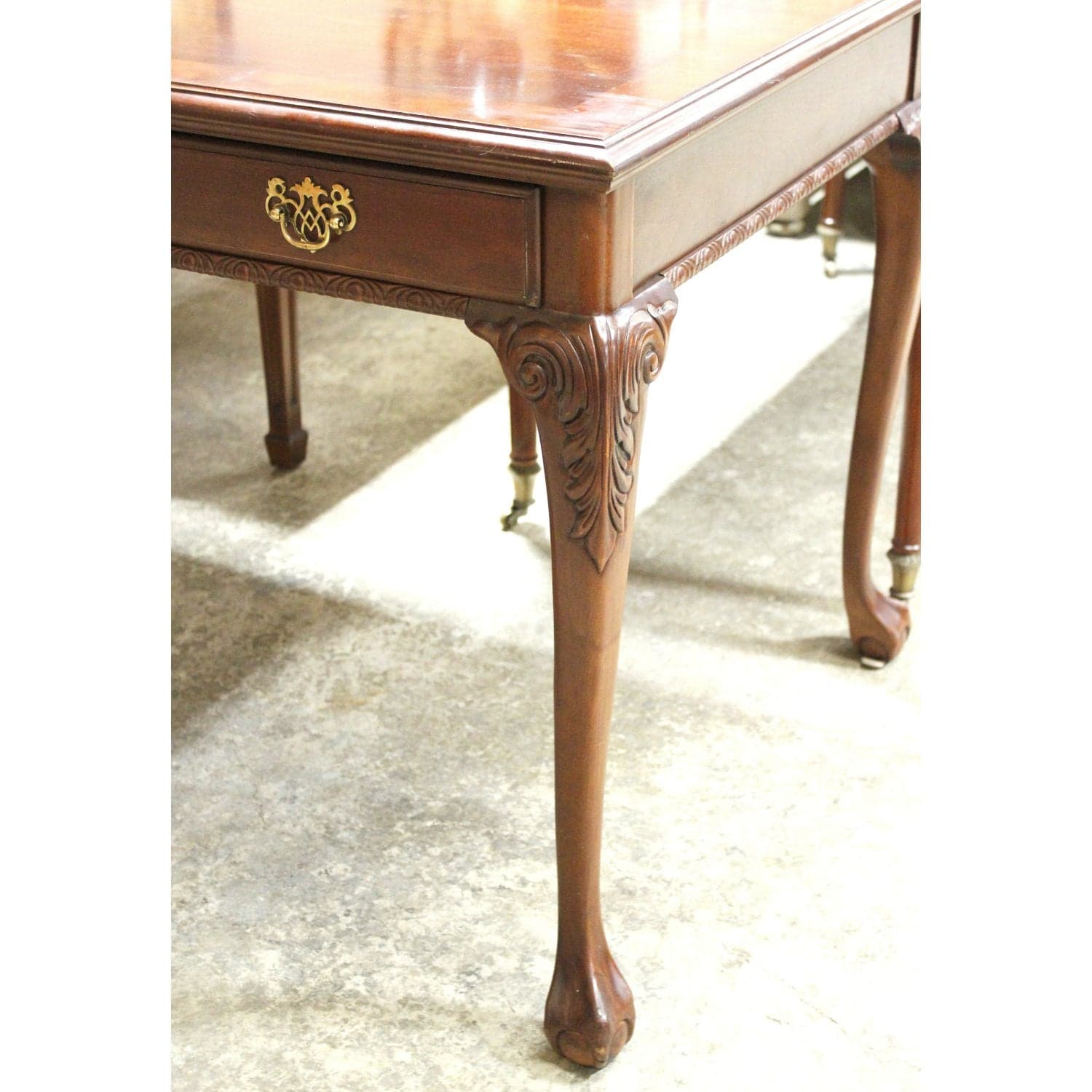 Queen Anne Mahogany Writing Desk & Chair - Thumbnail 6