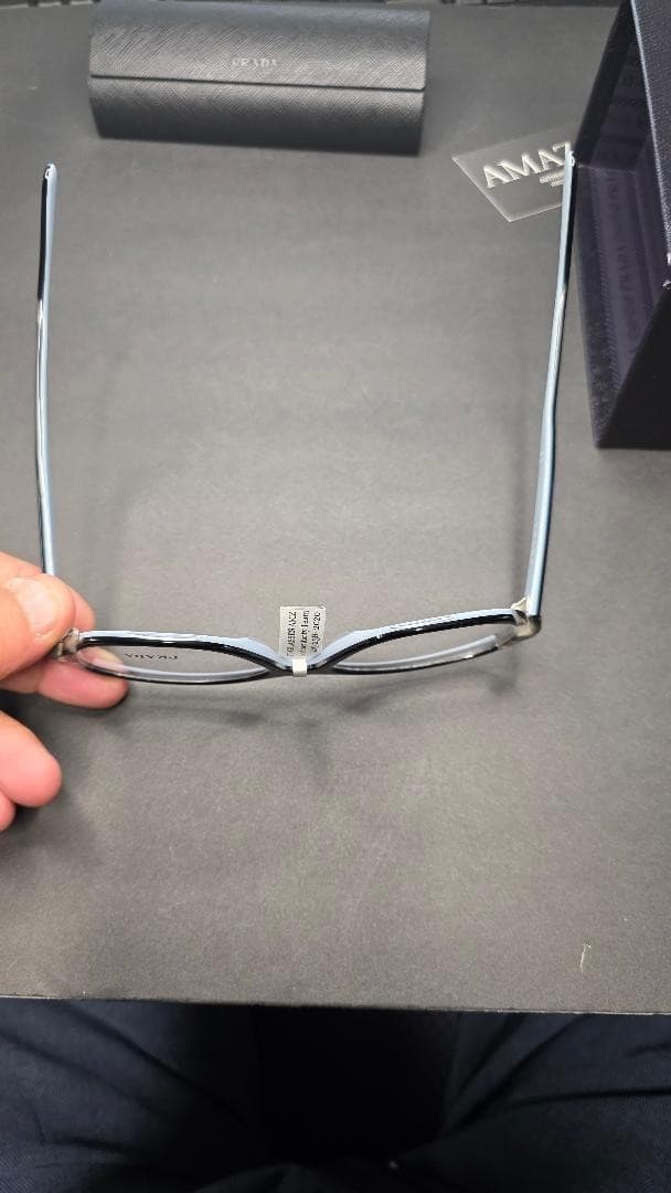 Eyeglasses Prada PR 3 VV KHR1O1 Top Black/Azure/Spotted Brown, 54/17/140 - Thumbnail 2