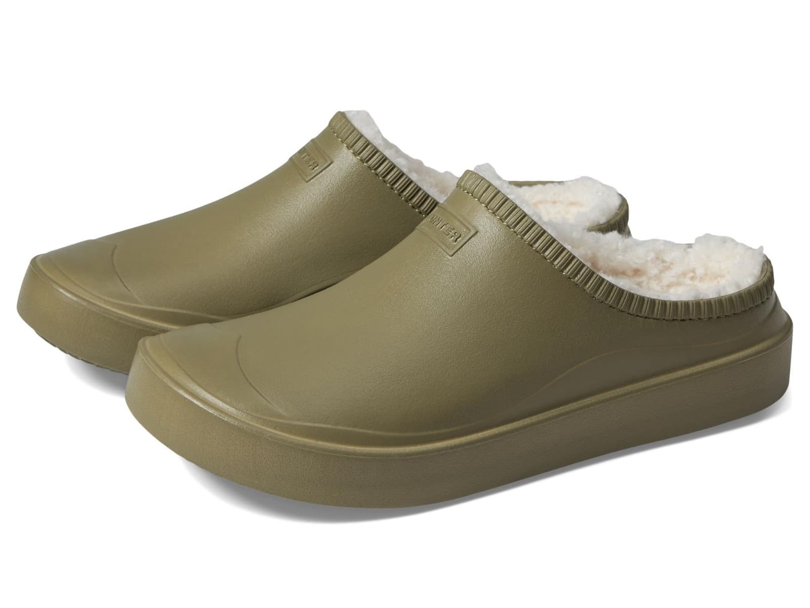 Hunter in/Out Bloom Foam Clog Utility Green/White Women' s 9 Medium - Image 1