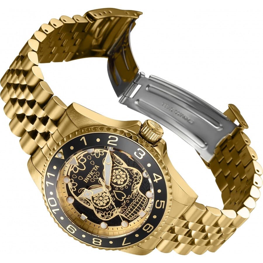 Invicta Men's 40mm Pro Diver Dia De Los Muertos Men's MOP Skull Dial Watch - Thumbnail 3
