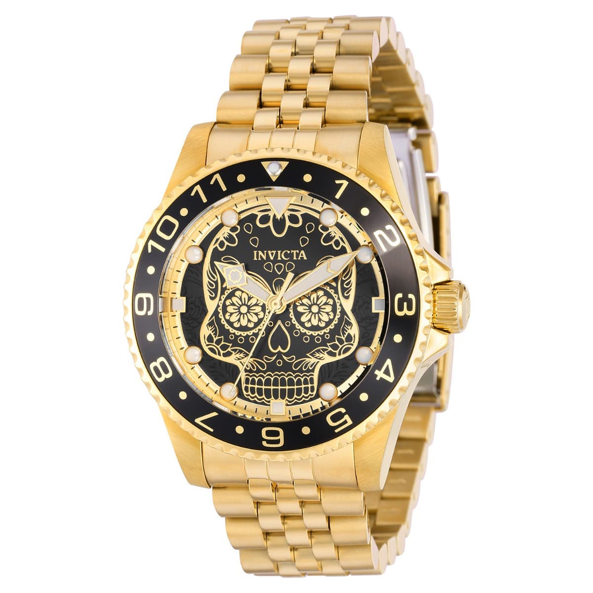 Invicta Men's 40mm Pro Diver Dia De Los Muertos Men's MOP Skull Dial Watch - Image 1