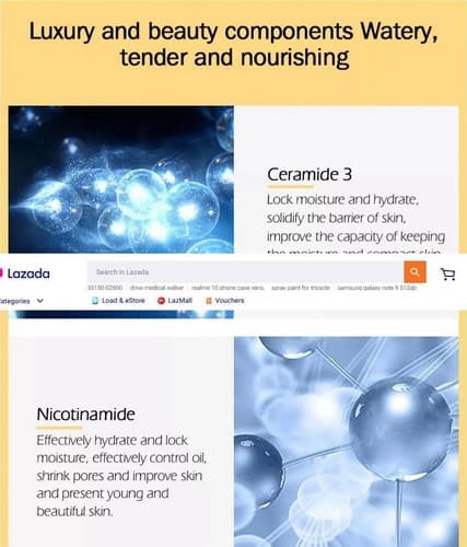 Senana Niacinamide Ampoule 7-Piece Serum Skin Whitening, Hydratting Anti-Aging - Thumbnail 4