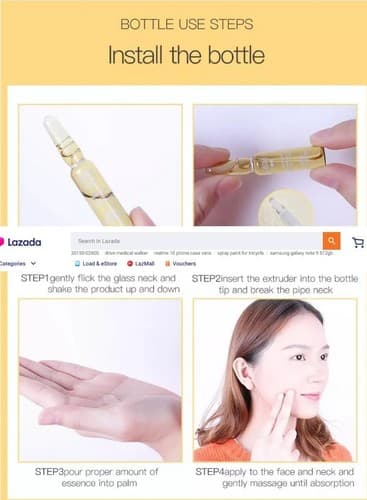Senana Niacinamide Ampoule 7-Piece Serum Skin Whitening, Hydratting Anti-Aging - Thumbnail 7