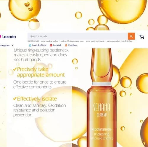 Senana Niacinamide Ampoule 7-Piece Serum Skin Whitening, Hydratting Anti-Aging - Thumbnail 2