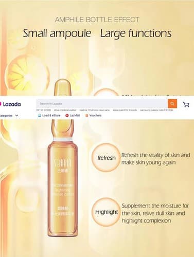Senana Niacinamide Ampoule 7-Piece Serum Skin Whitening, Hydratting Anti-Aging - Thumbnail 3