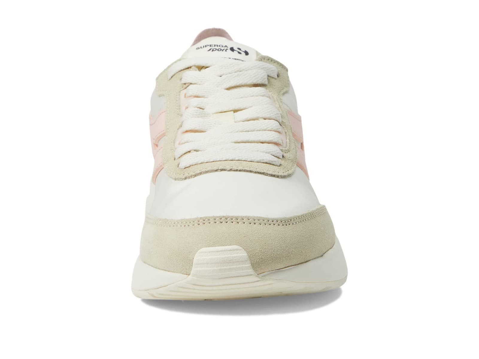 Superga 4089 Sport TRAINING 9TS SLIM White /Pink / Beige Men 9 Women 10.5 M - Thumbnail 4