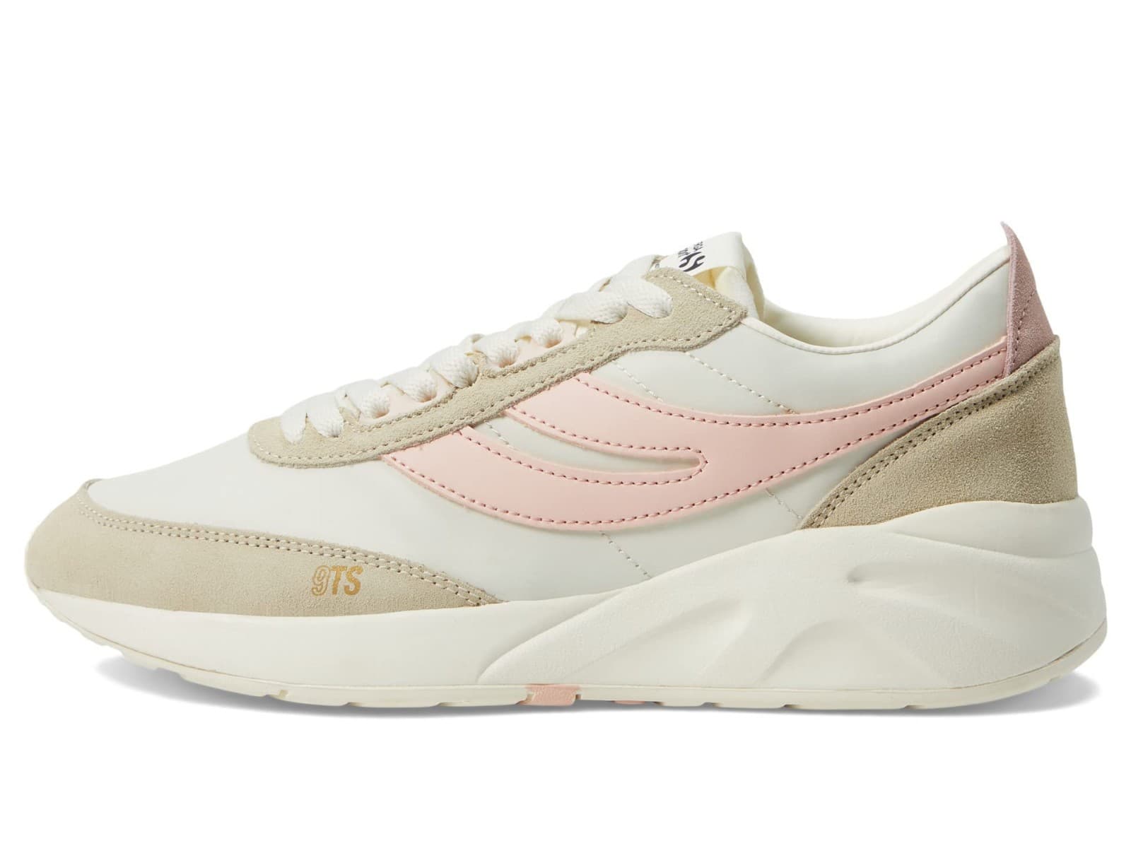 Superga 4089 Sport TRAINING 9TS SLIM White /Pink / Beige Men 9 Women 10.5 M - Thumbnail 3