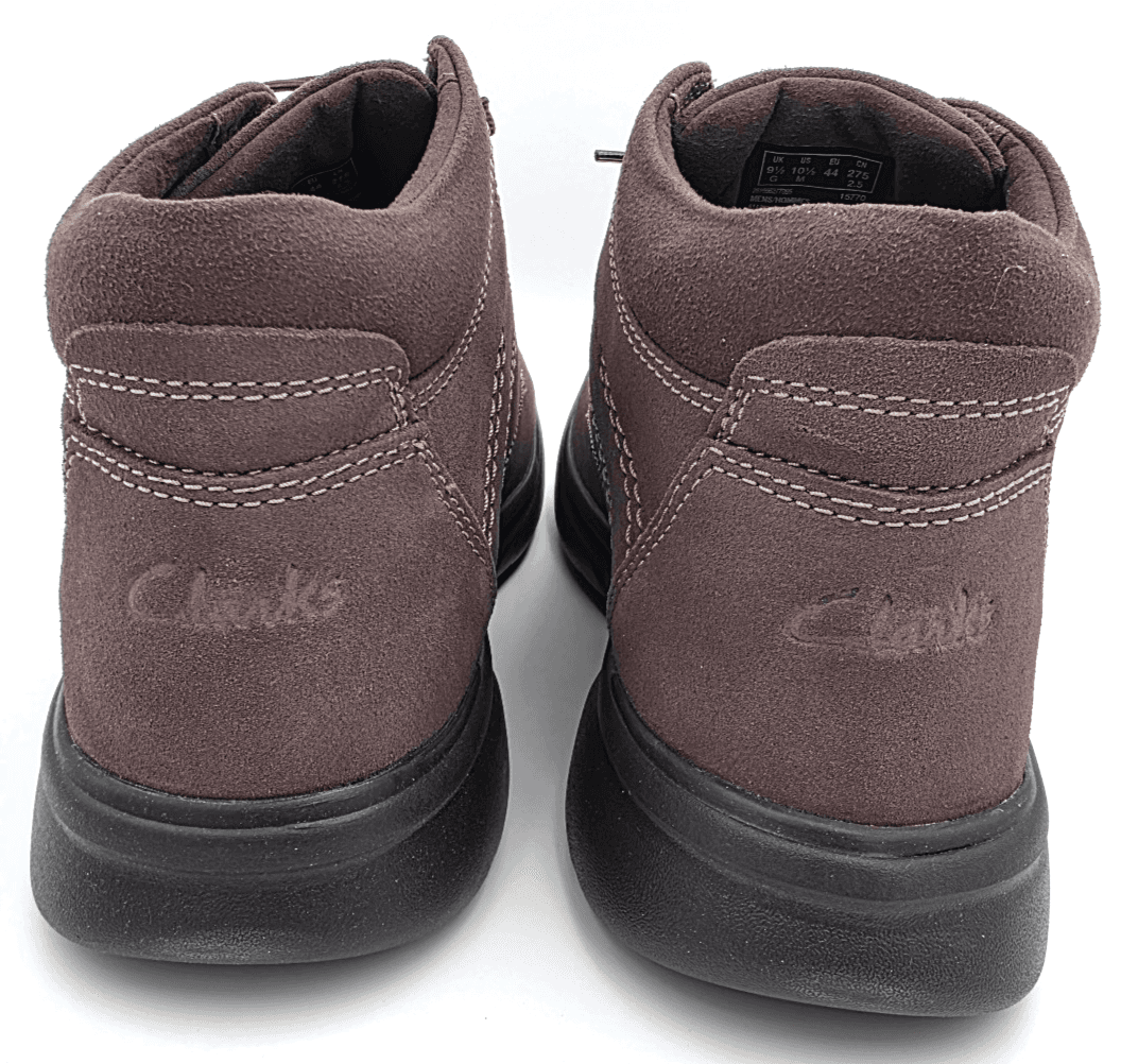 Clarks Men's Bradley Mid Oxford Boot Taupe Suede NEW 9 W Lace Up - Thumbnail 4