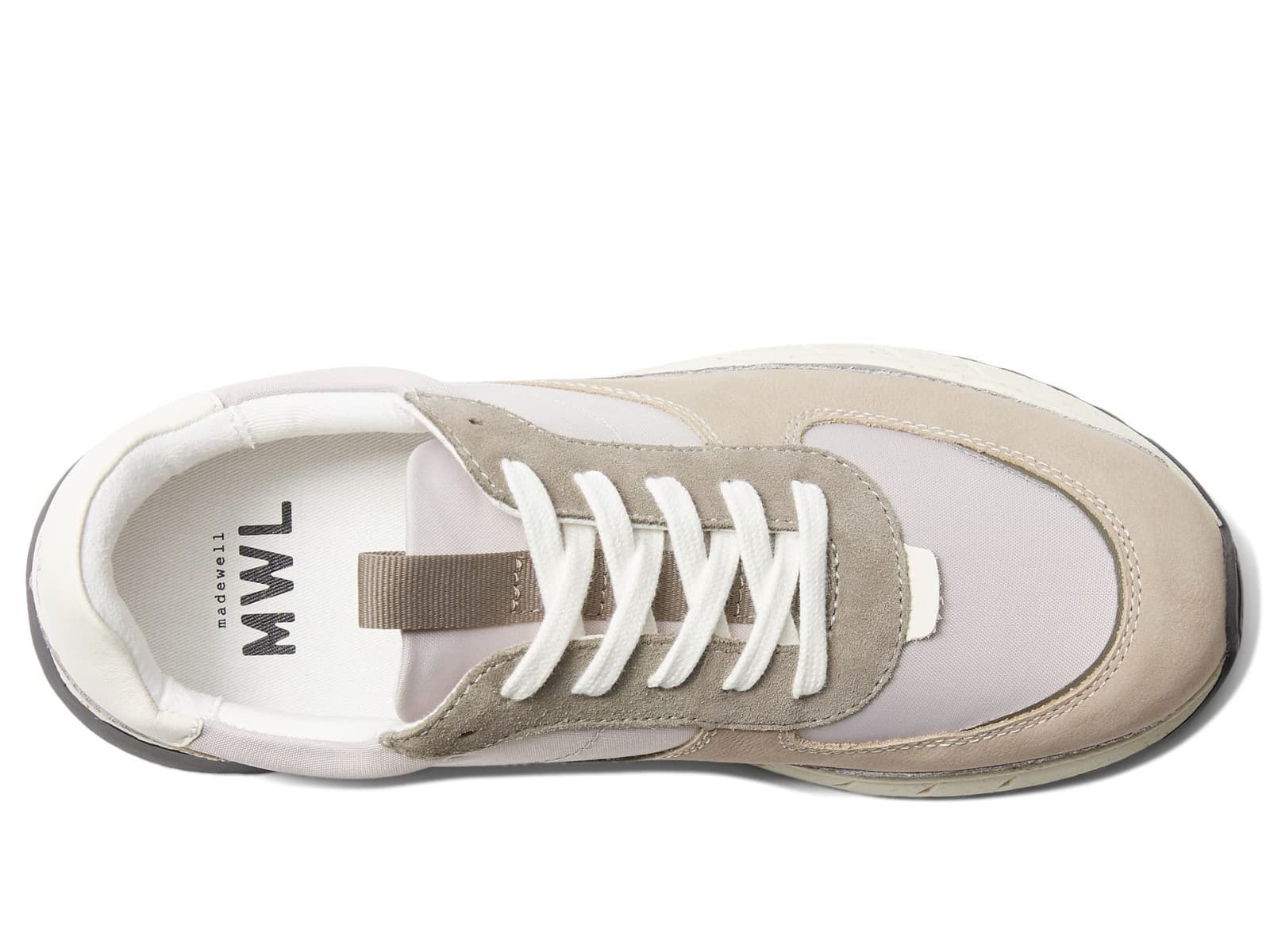 MADEWELL Women's Size 8 Kickoff Trainer Sneakers in Antique Cream Multi - Thumbnail 5