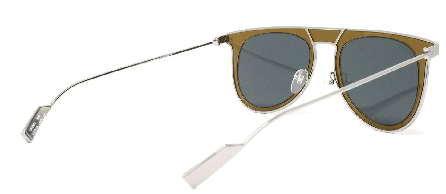 Salvatore Ferragamo Sunglasses SF209SM - Olive Green/ Blue 53-19-145 - Thumbnail 3