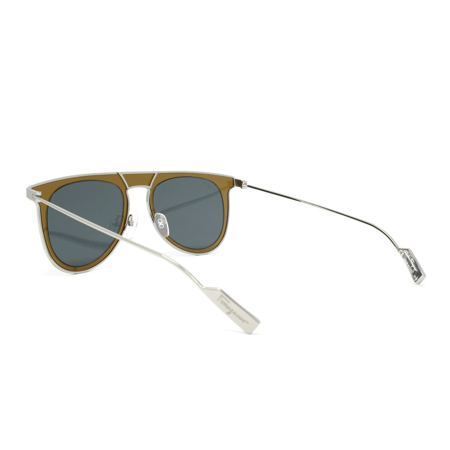 Salvatore Ferragamo Sunglasses SF209SM - Olive Green/ Blue 53-19-145 - Thumbnail 5