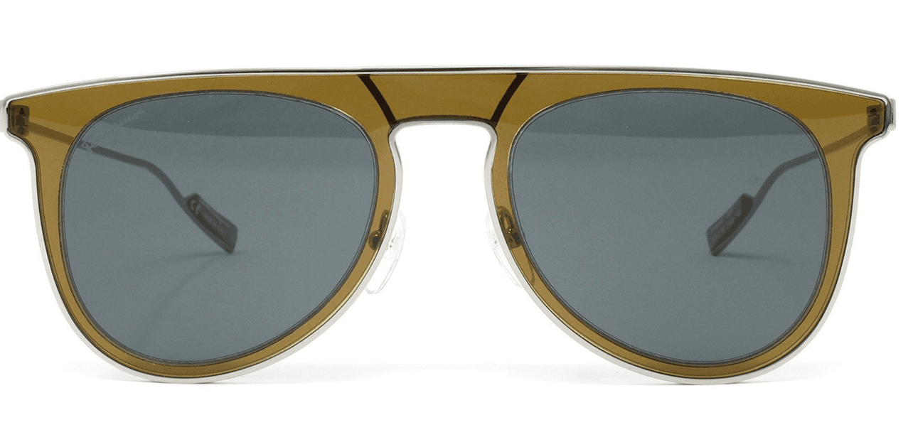Salvatore Ferragamo Sunglasses SF209SM - Olive Green/ Blue 53-19-145 - Thumbnail 2