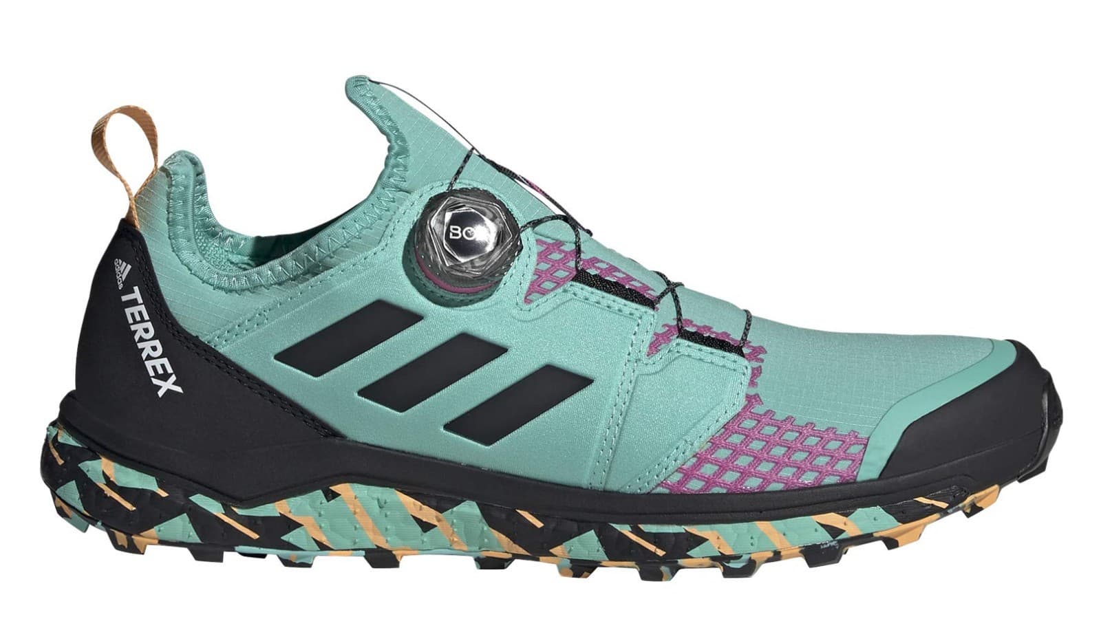 [FY9457] Mens Adidas TERREX AGRAVIC BOA Shoes Acid Mint/Core Black/Pink Size 7 M - Thumbnail 2