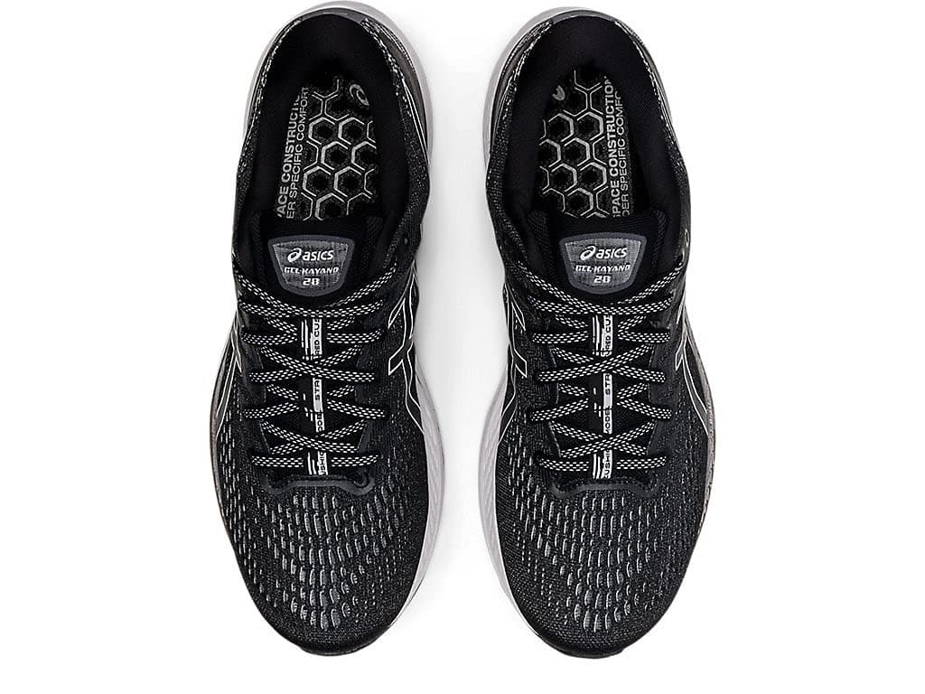 Asics Men's Gel Kayano 28 Running Shoes Black/White 12.5 M - Thumbnail 6