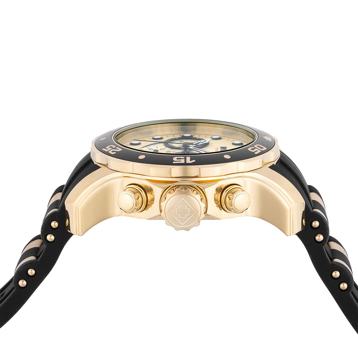 Invicta Pro Diver SCUBA Men's 48mm Gold Dial Stainless Chronograph Watch - Thumbnail 2