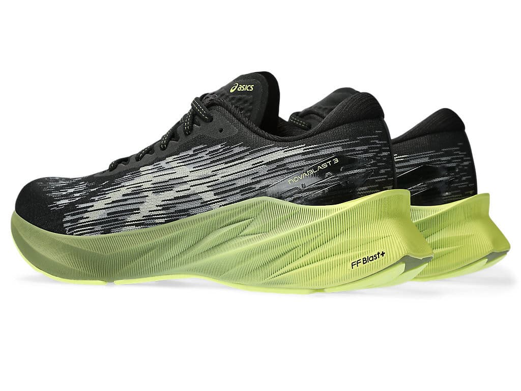 ASICS Novablast 3 Men's Running Shoes, Black Dried Leaf Green US 9 - Thumbnail 3