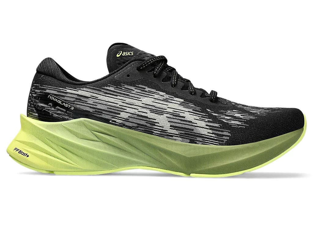 ASICS Novablast 3 Men's Running Shoes, Black Dried Leaf Green US 9 - Thumbnail 2