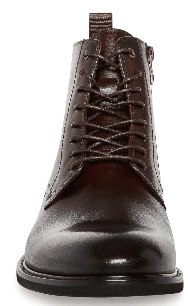 Steve Madden Yorick Men’s Leather Boots Brown Casual Lace Up Size 12 M - Thumbnail 4