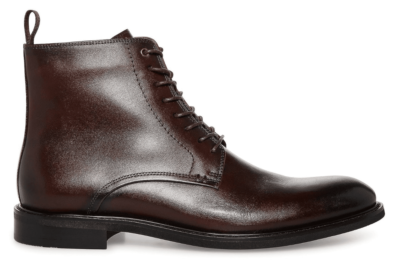 Steve Madden Yorick Men’s Leather Boots Brown Casual Lace Up Size 12 M - Thumbnail 2