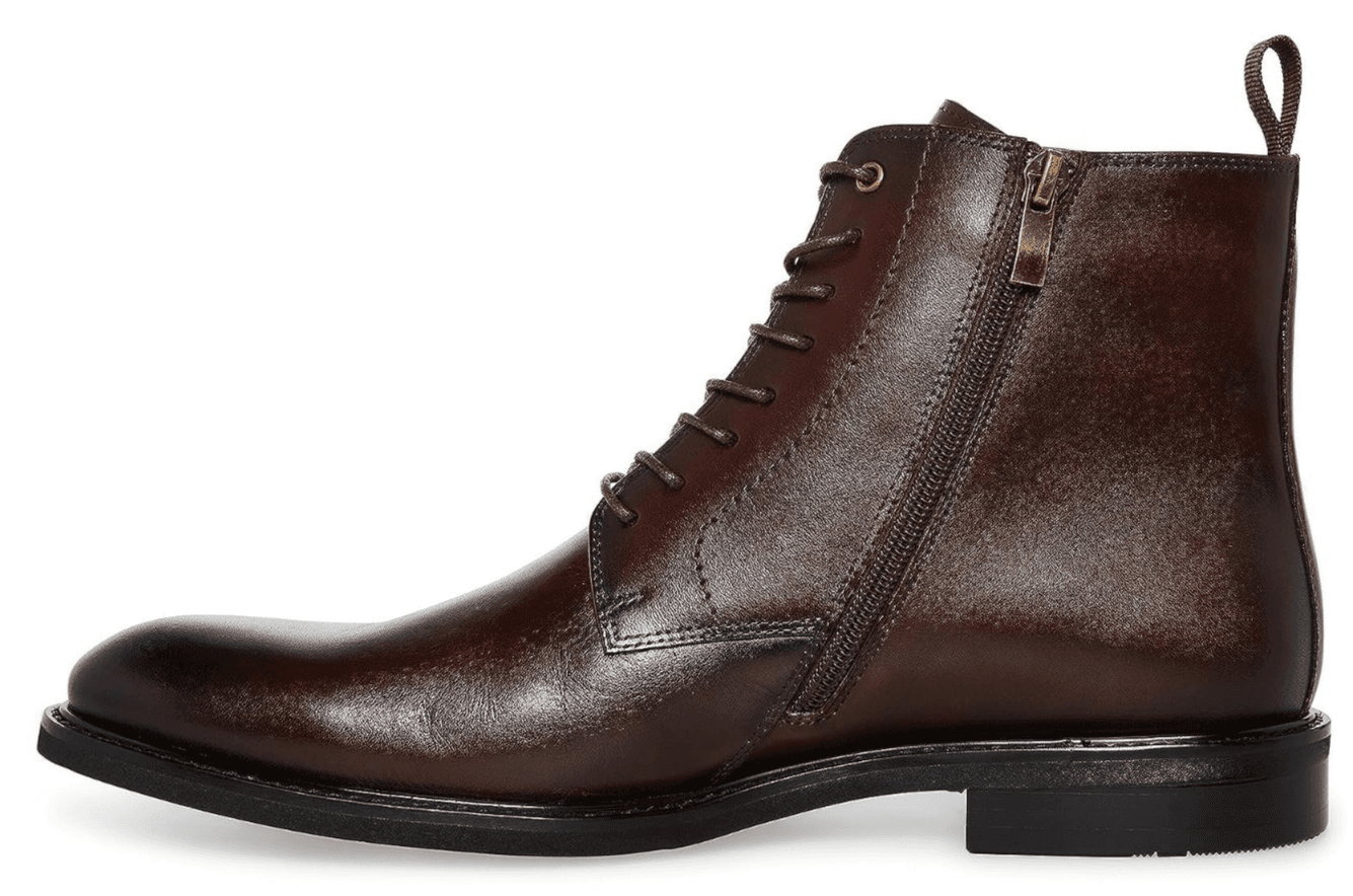 Steve Madden Yorick Men’s Leather Boots Brown Casual Lace Up Size 12 M - Thumbnail 3