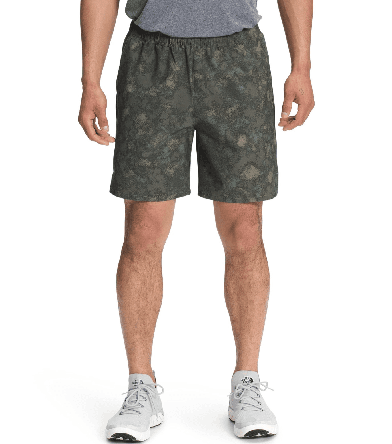 THE NORTH FACE Men's Printed Wander Short 9" Thyme Crosshatch Camo Print, XL-REG - Image 1