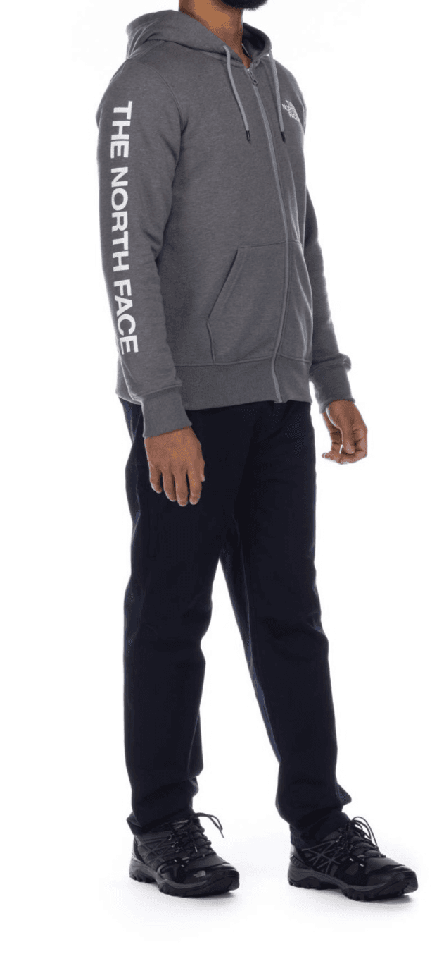 The North Face 80/20 Half Dome Full Zip Mens Hoodie TNF Grey Heather Small - Thumbnail 3