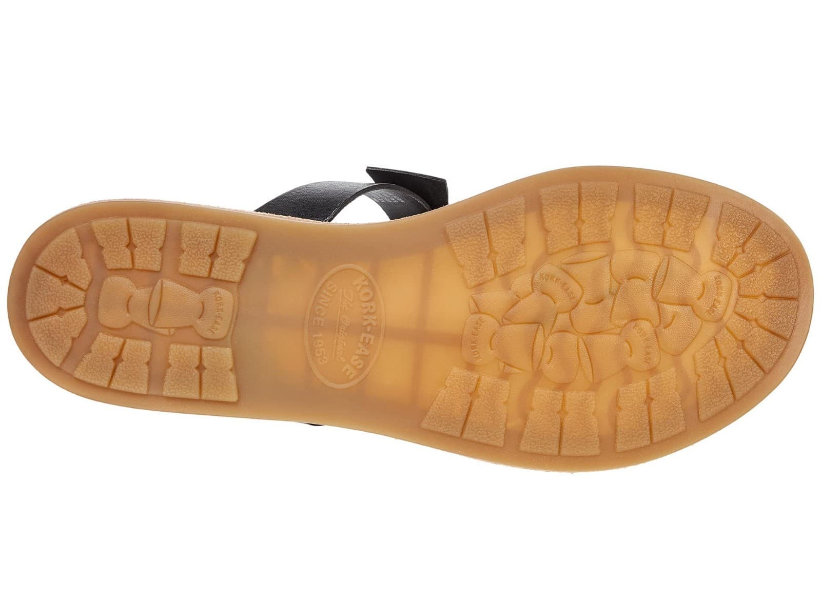 Kork-Ease Womens Size 9 Blake T-Strap Leather Black Thong Sandals Shoes - Thumbnail 6