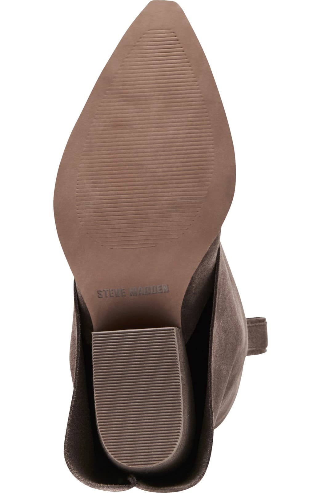 Steve Madden Women's Sorvino Taupe Suede block heel 11 Medium - Thumbnail 5