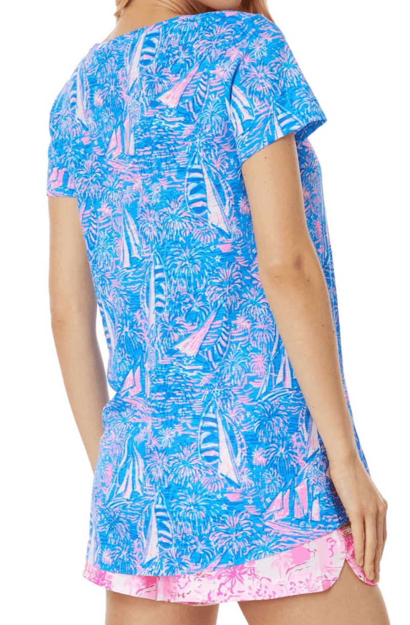 LILLY PULITZER Ladies Etta Scoop Neck Knit Top IT'S A SAILABRATION Small NWT - Thumbnail 3