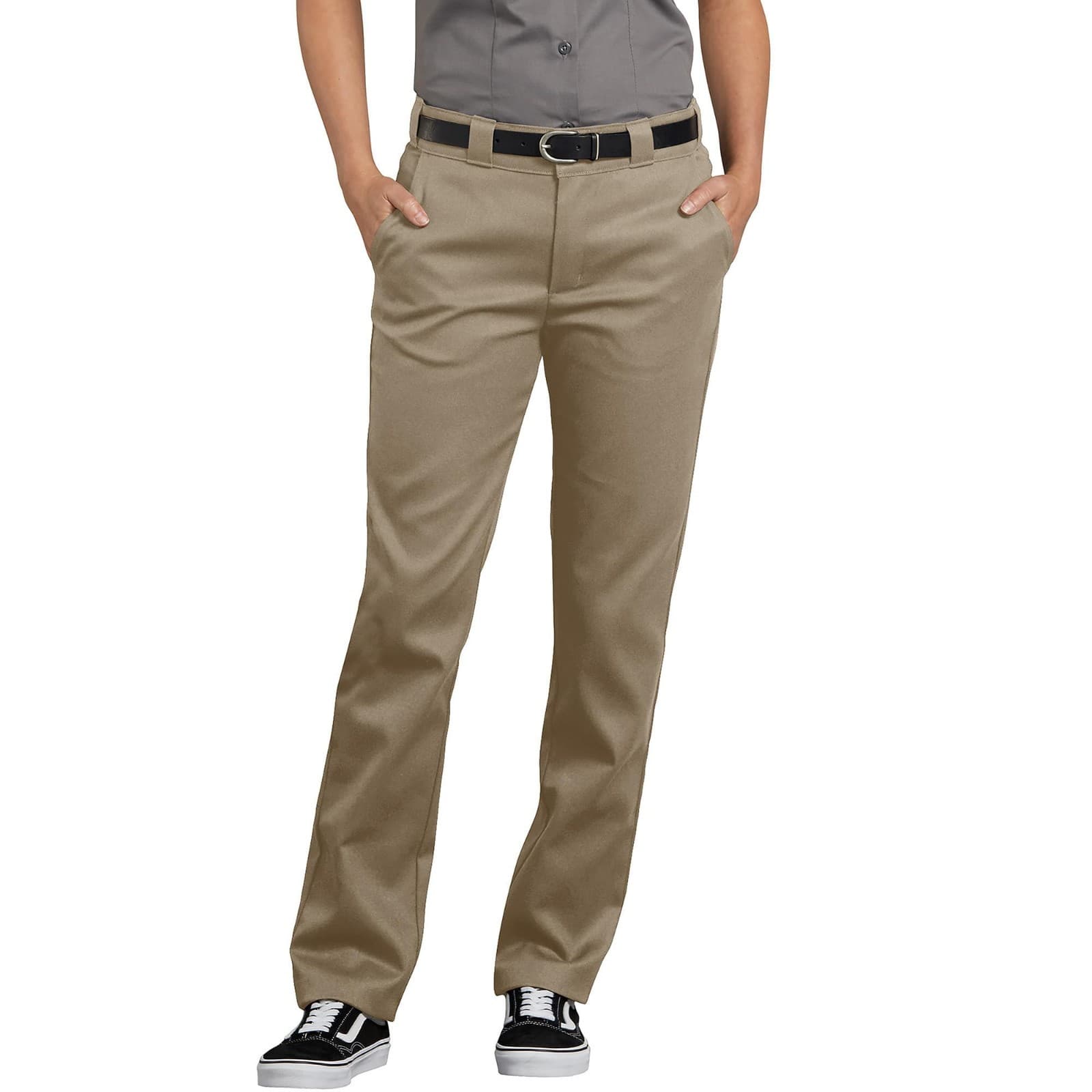 Dickies Slim Fit Straight Leg Work Pant 34W x 34L Khaki Slim Fit - Thumbnail 3
