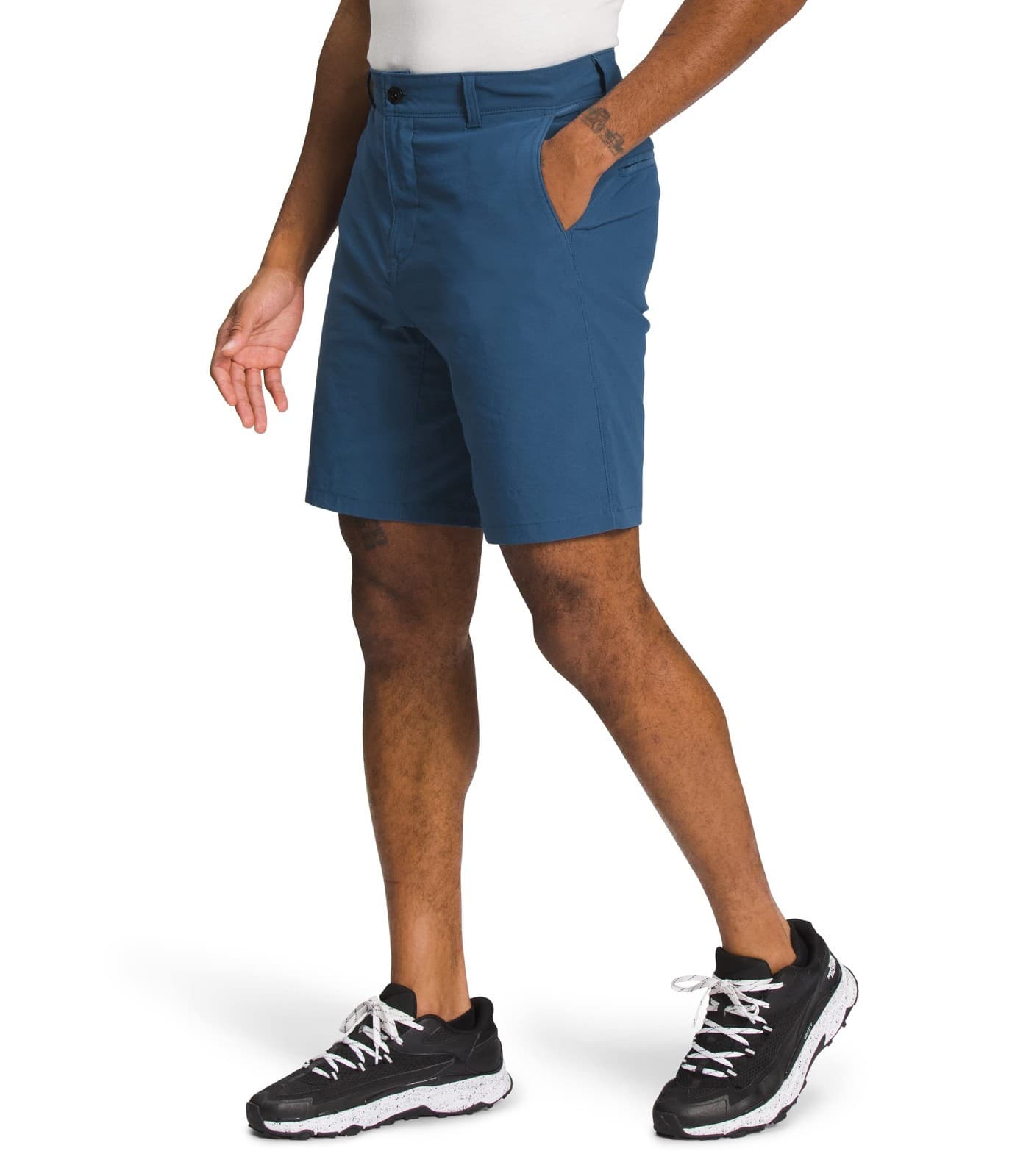 NEW The North Face 7" Shorts Shady Blue Mens 34 Hiking Stretch - Thumbnail 3