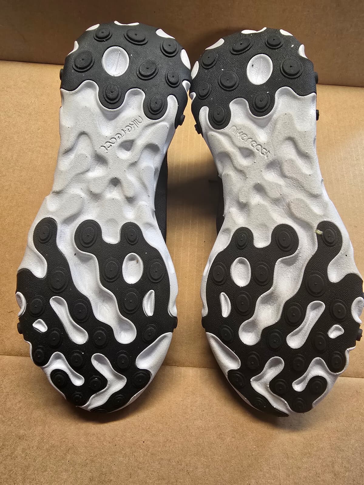 Nike React Element 55 Men Running Shoes Black White BQ6166-003 Size 8.5 - Thumbnail 6